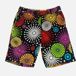 Loudmouth Golf Shorts Ferris Wheel Bright Loud Colorful Floral Mens 32
